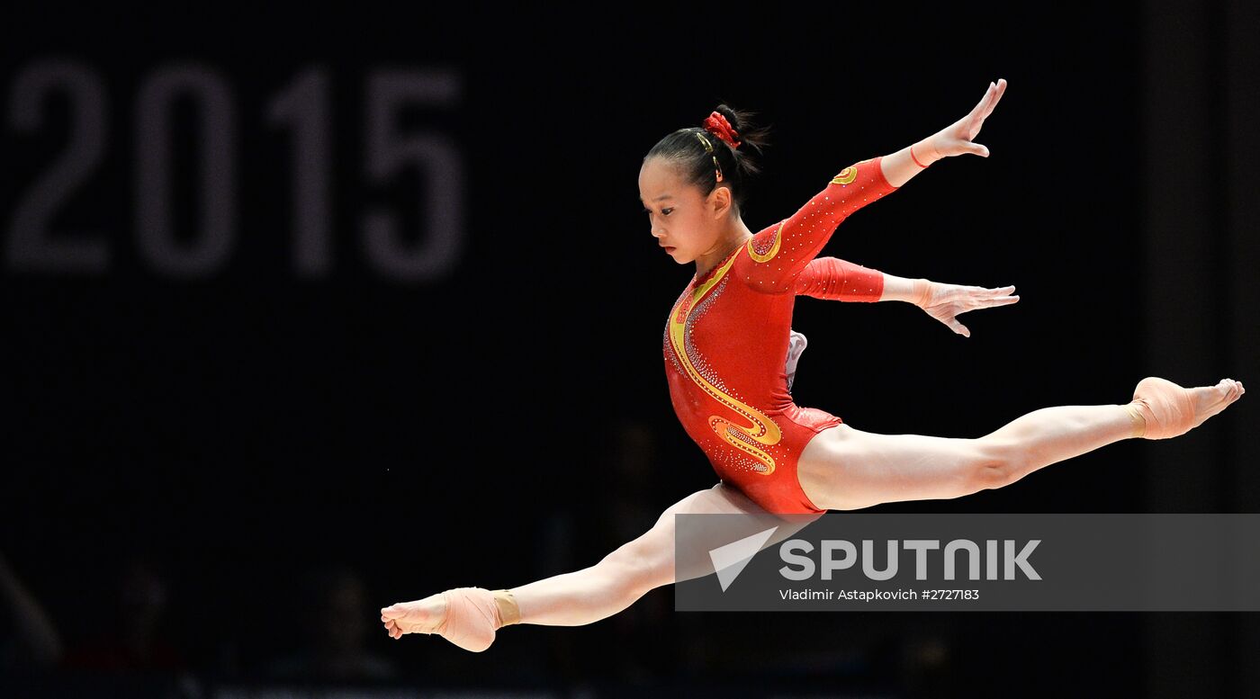 The 2015 World Gymnastics Championships. Day Five