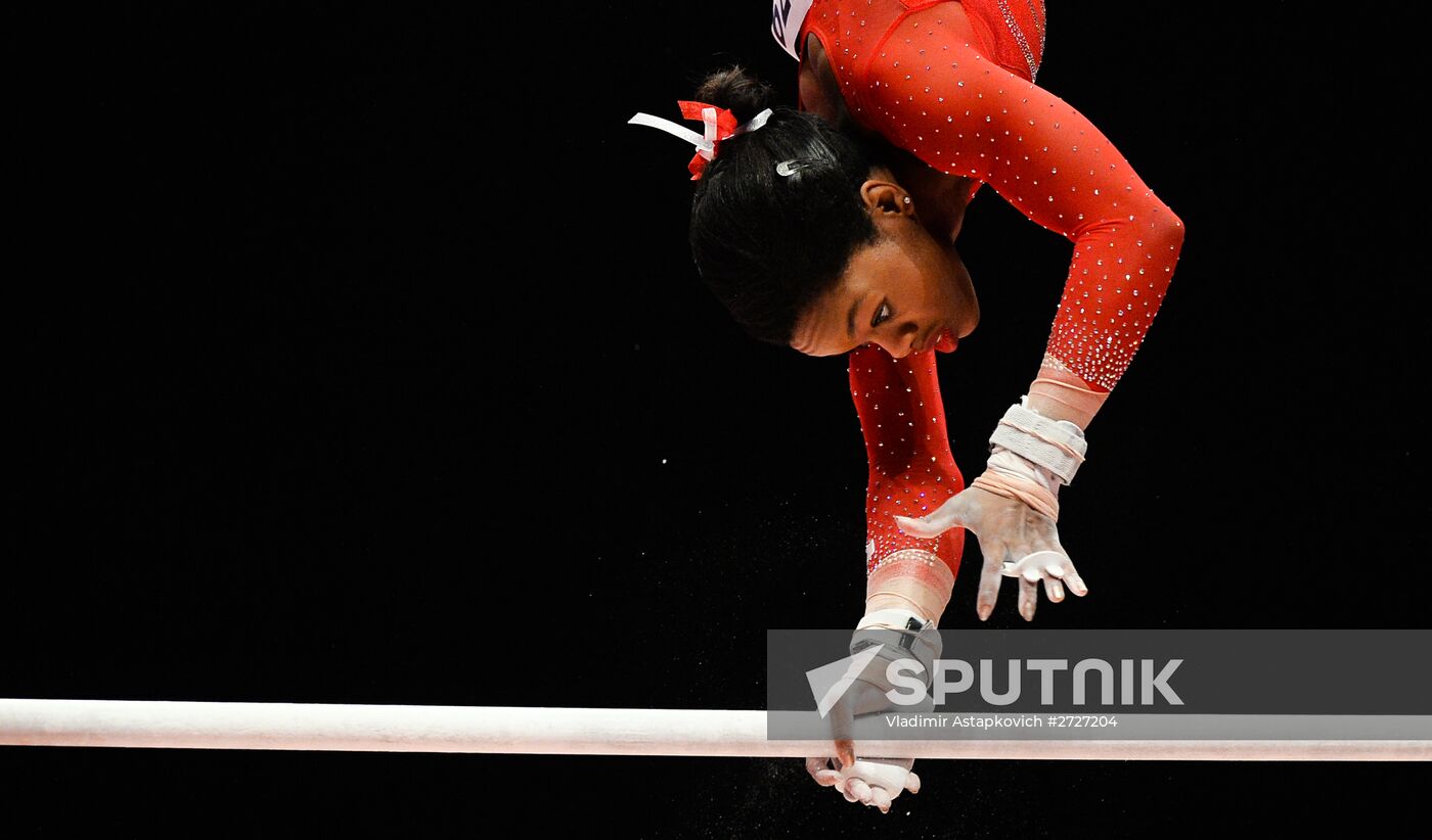 The 2015 World Gymnastics Championships. Day Five