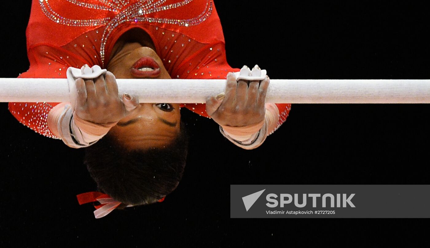 The 2015 World Gymnastics Championships. Day Five