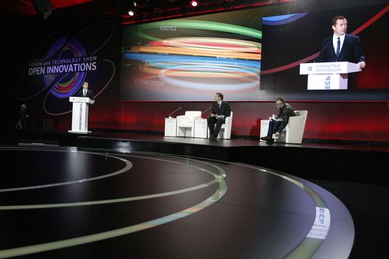 Prime Minister Dmitry Medvedev at 4th Open Innovations International Forum opening ceremony