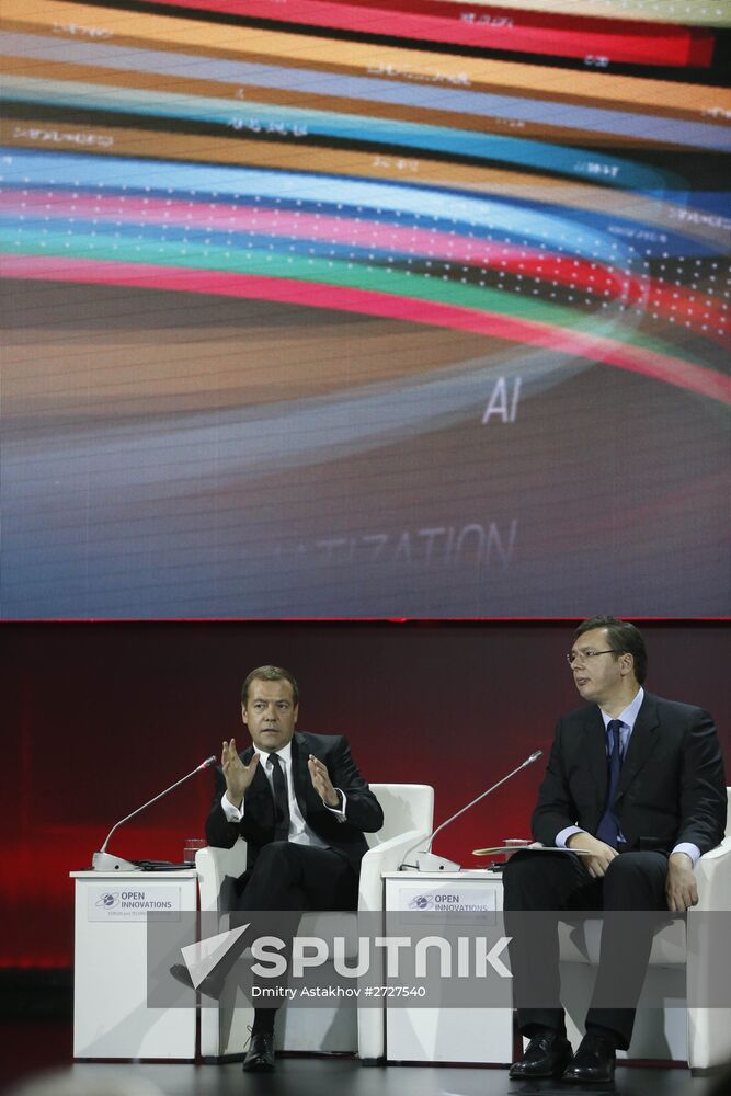 Prime Minister Dmitry Medvedev at 4th Open Innovations International Forum opening ceremony