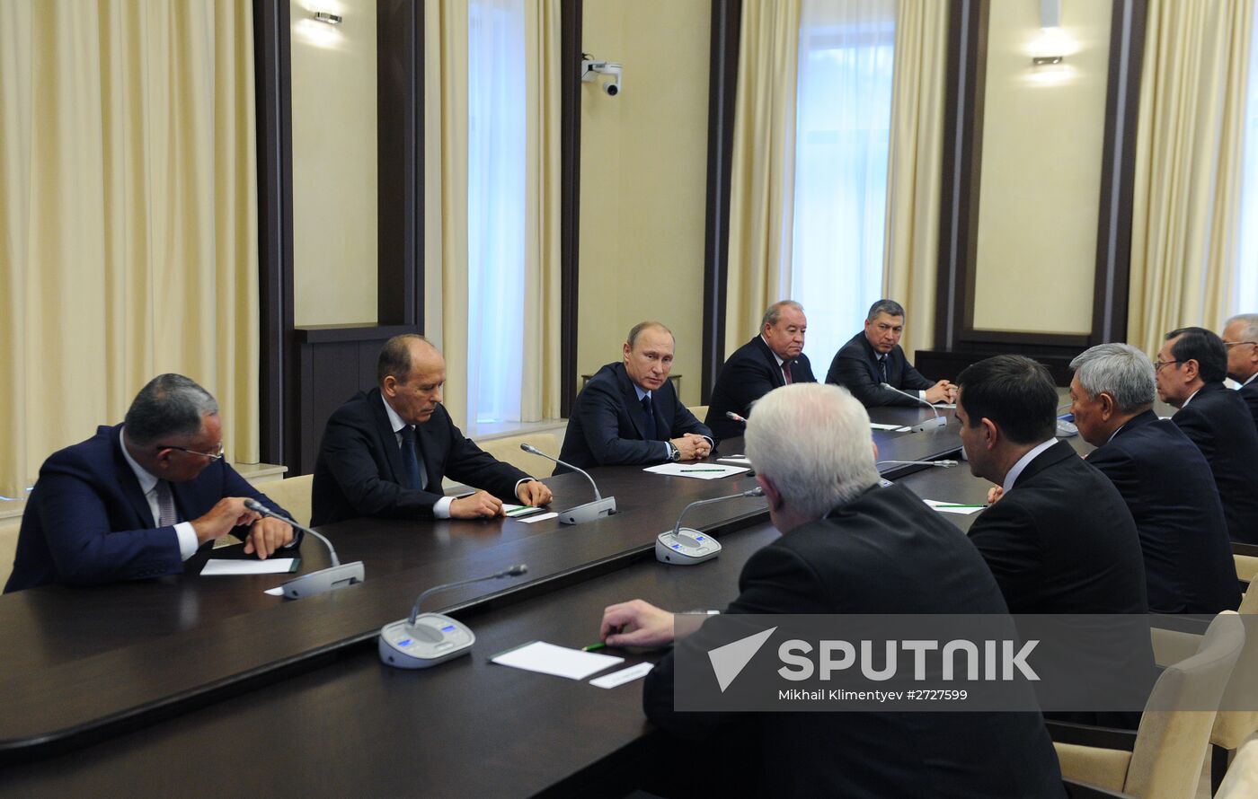 President Vladimir Putin's meeting with heads of security and intelligence agencies delegations