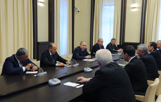 President Vladimir Putin's meeting with heads of security and intelligence agencies delegations