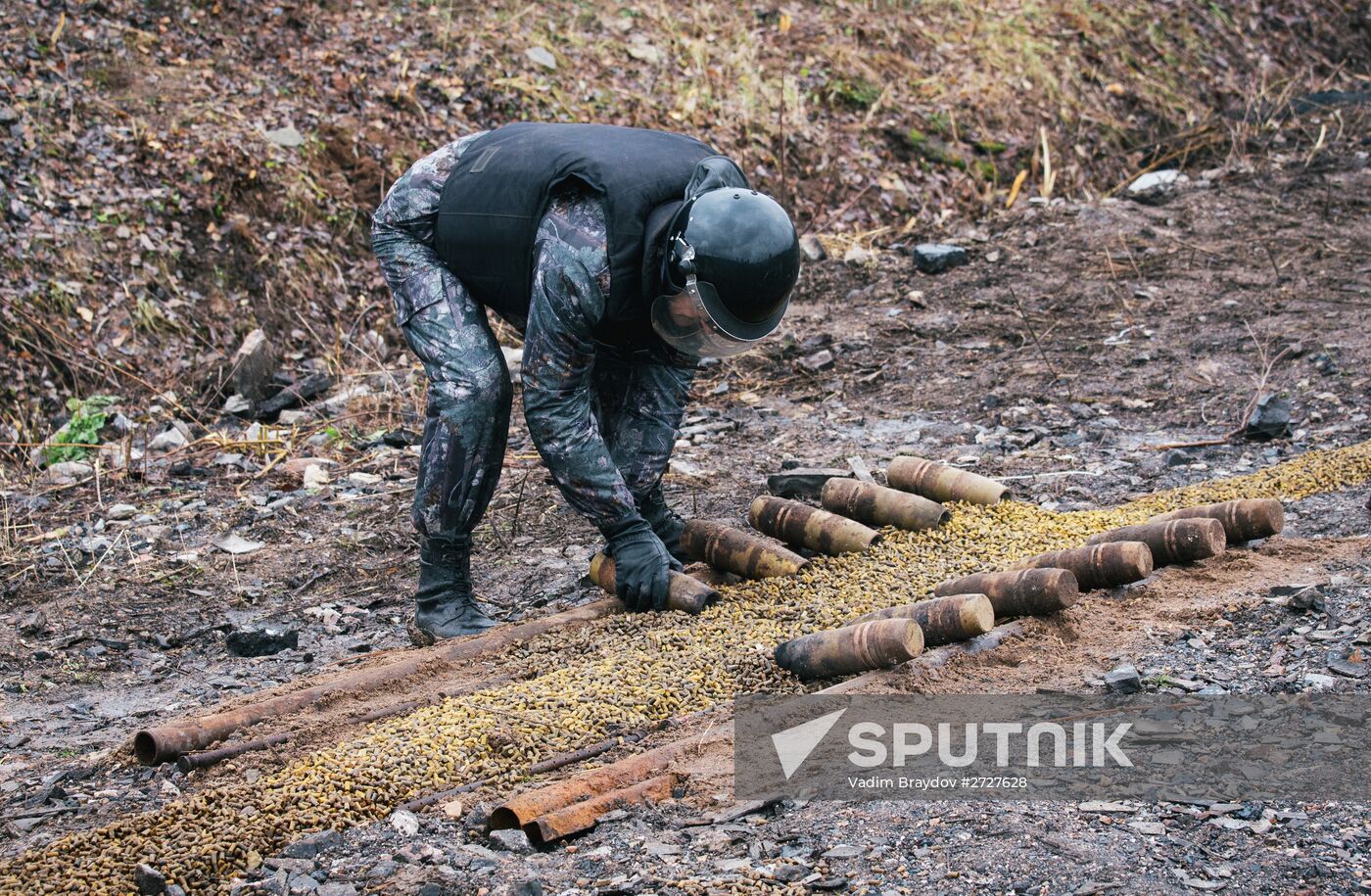 Nondetonating explosive ordnance disposal