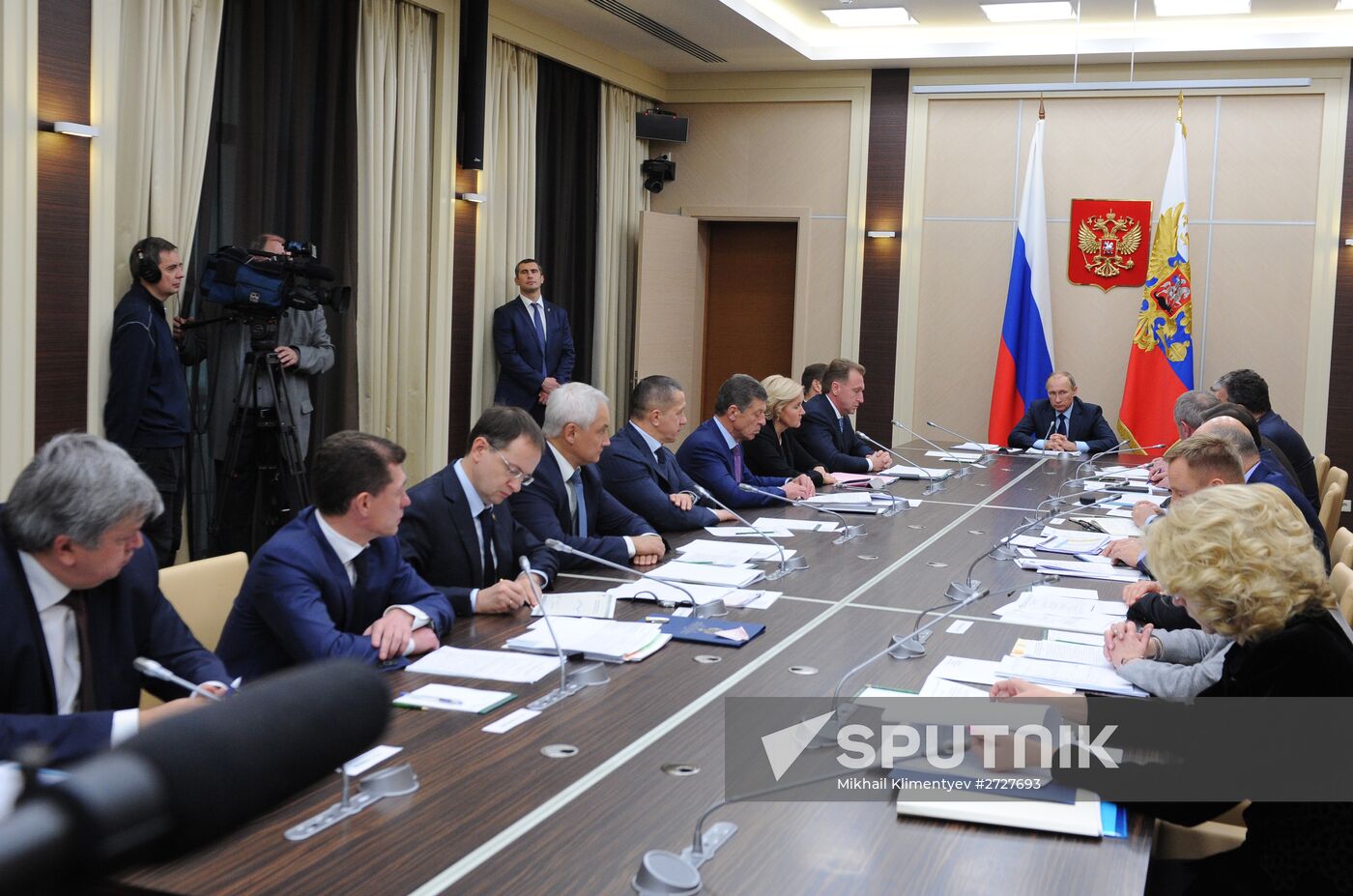 Russian President Vladimir Putin holds meeting with Government members