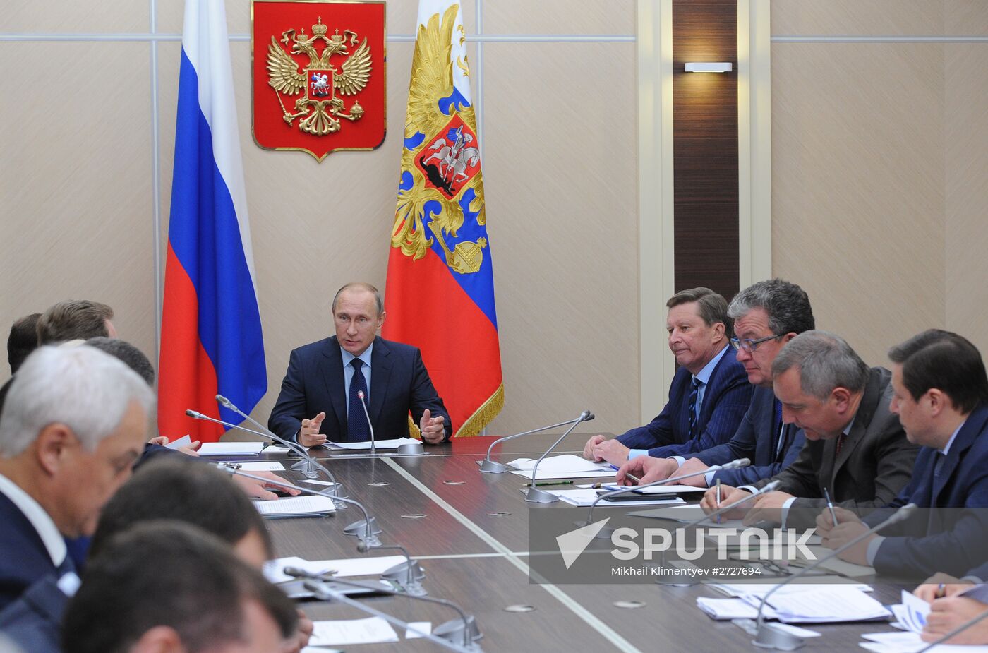 Russian President Vladimir Putin holds meeting with Government members