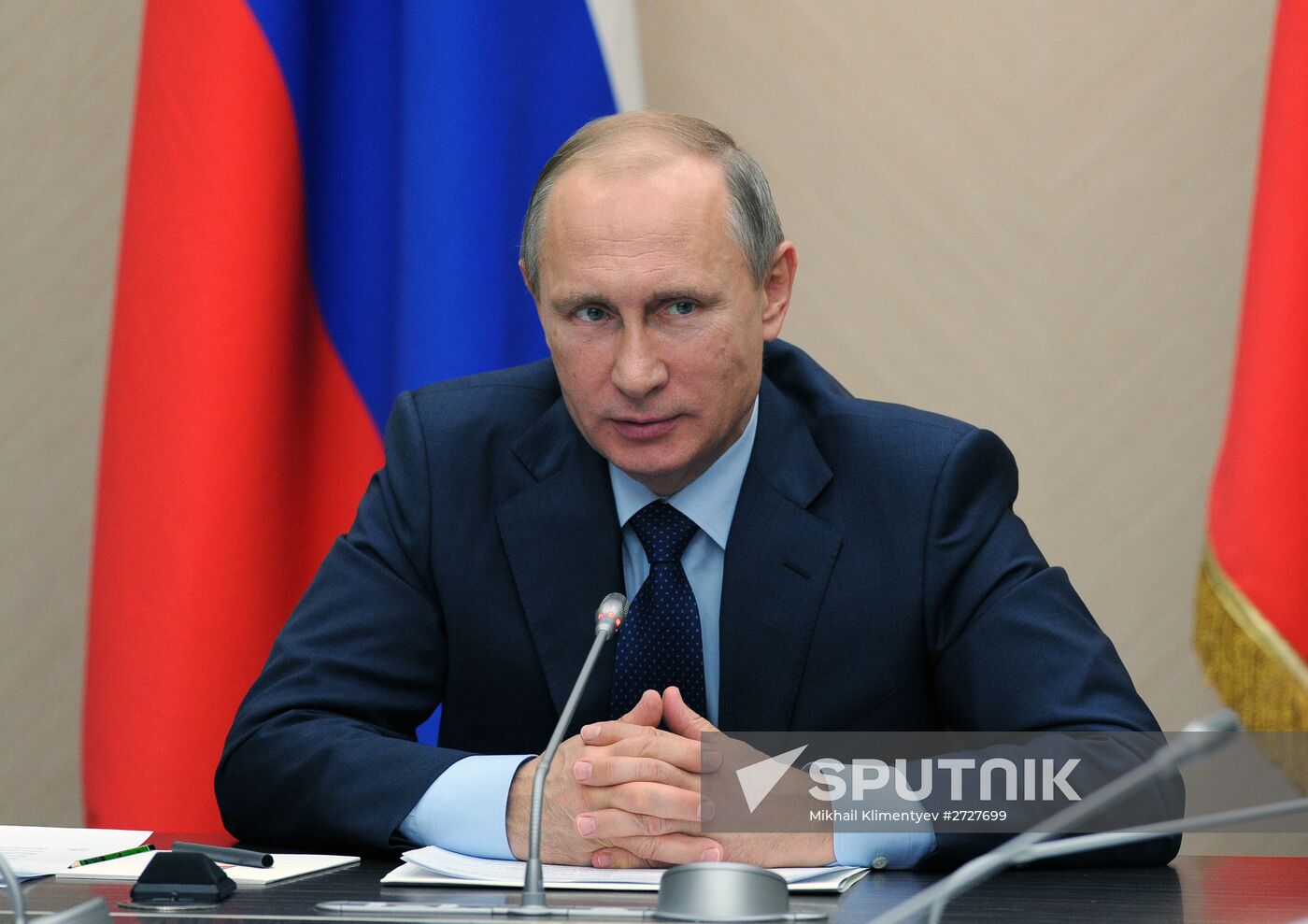 Russian President Vladimir Putin holds meeting with Government members