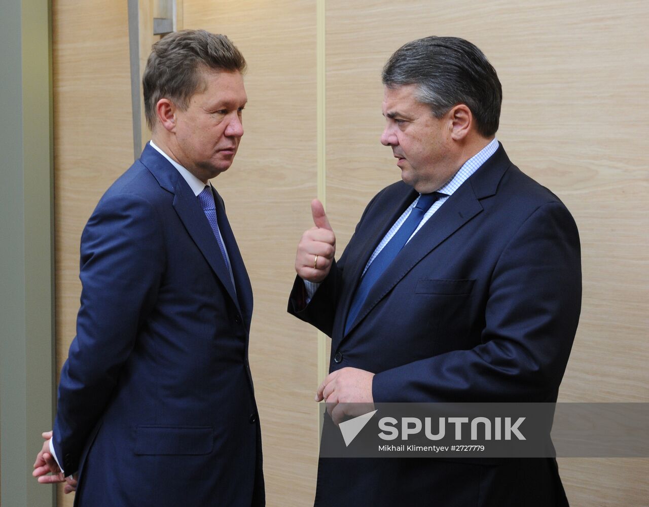 Vladimir Putin meets with German Vice Chancellor Sigmar Gabriel