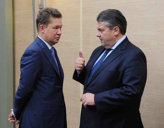 Vladimir Putin meets with German Vice Chancellor Sigmar Gabriel