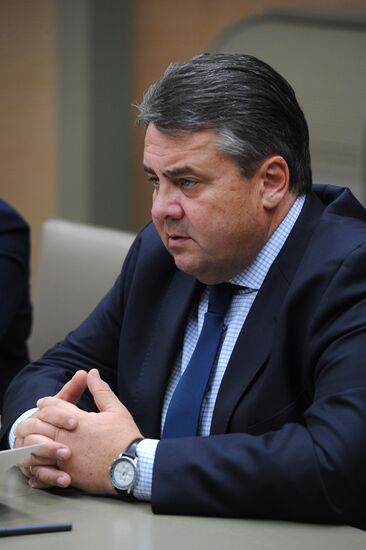 Vladimir Putin meets with German Vice Chancellor Sigmar Gabriel