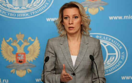 Briefing with Foreign Ministry's spokesperson Maria Zakharova