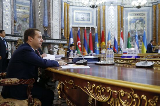 Dmitry Medvedev attends CIS Heads of Government Council meeting in Dushanbe