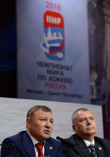 News conference by Russian Ice Hockey Federation