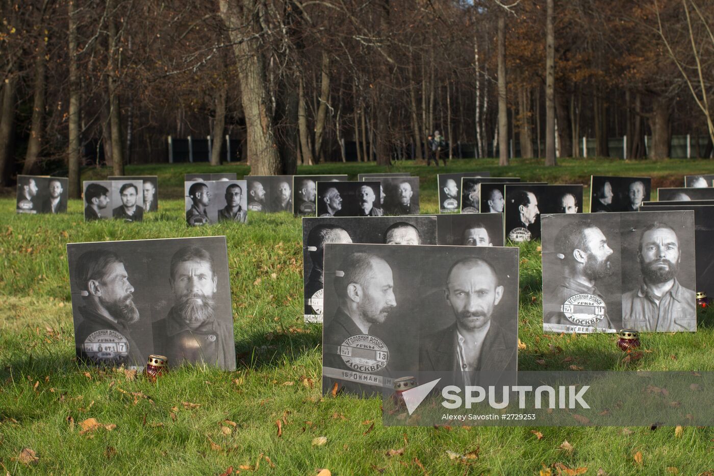 Action devoted to Victims of Political Repression Memory Day at Butovo testing grounds in Moscow