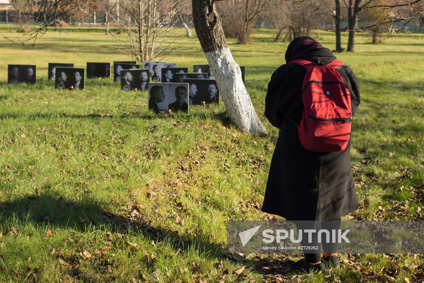 Action devoted to Victims of Political Repression Memory Day at Butovo testing grounds in Moscow