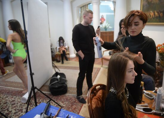Preparation for Krasa Rossii (The Beauty of Russia) pageant