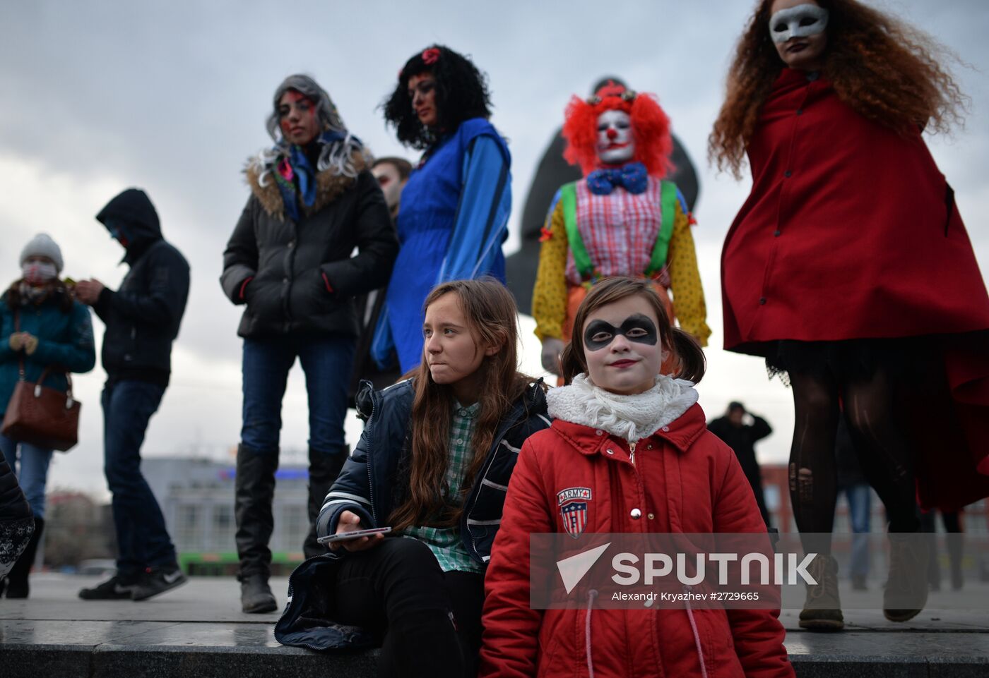 Halloween celebrated in Russian cities