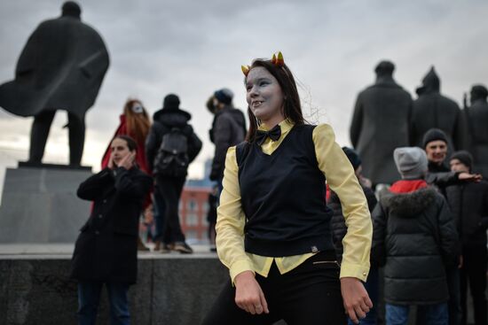 Halloween celebrated in Russian cities