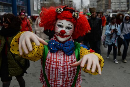 Halloween celebrated in Russian cities