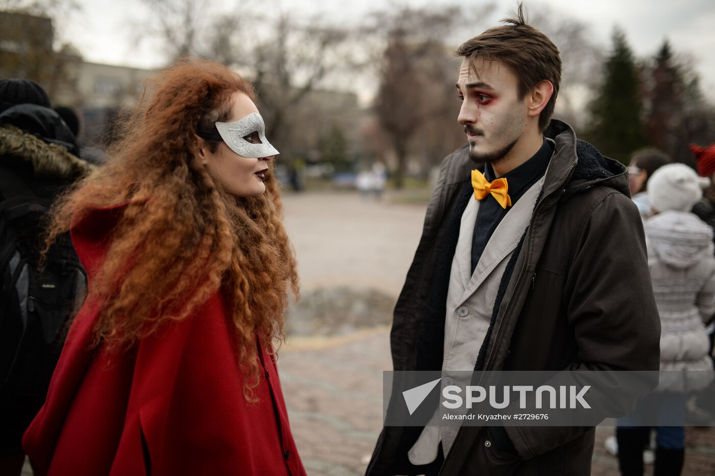 Halloween celebrated in Russian cities