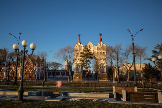 Russian cities. Blagoveshchensk