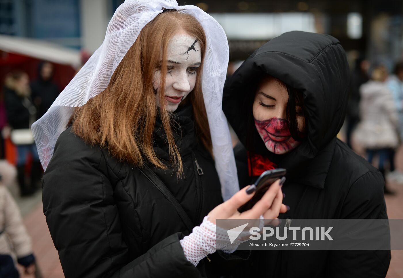 Halloween celebrated in Russian cities