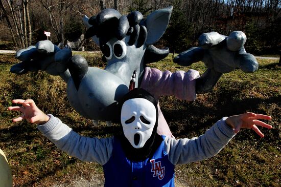 Halloween celebrations in Russian cities