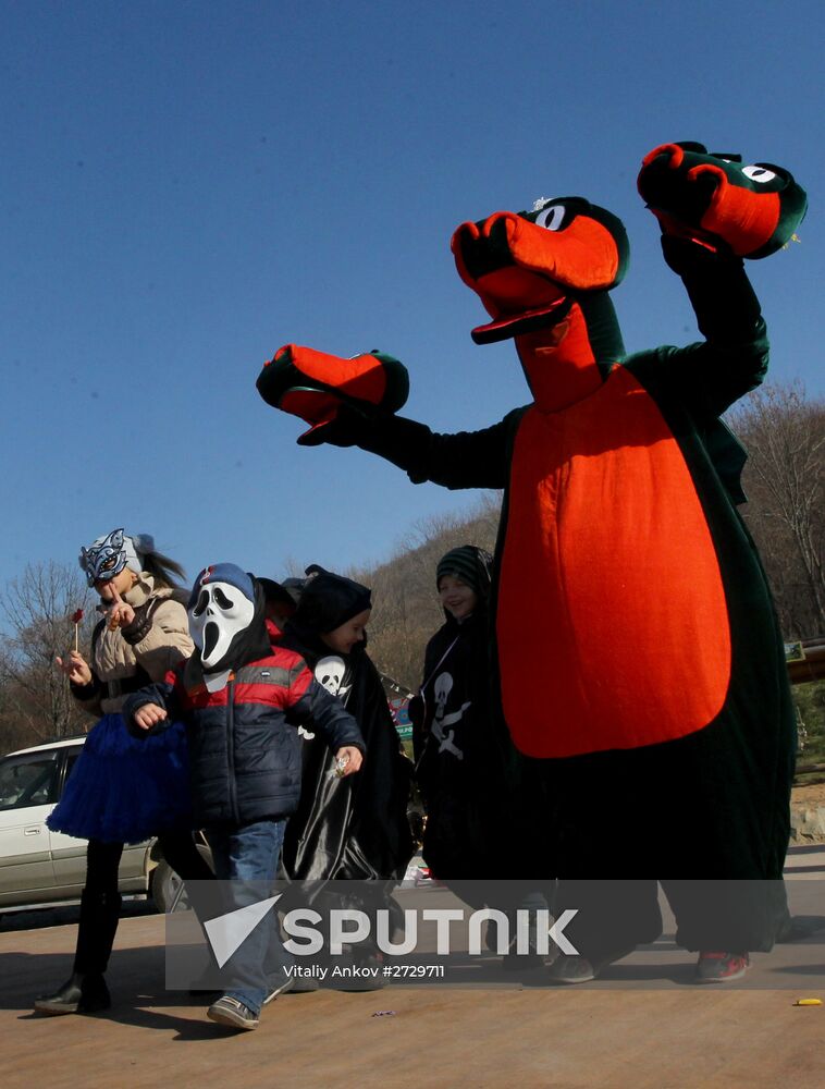 Halloween celebrations in Russian cities