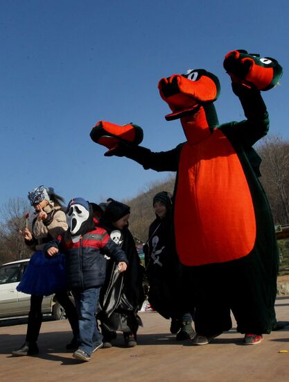 Halloween celebrations in Russian cities