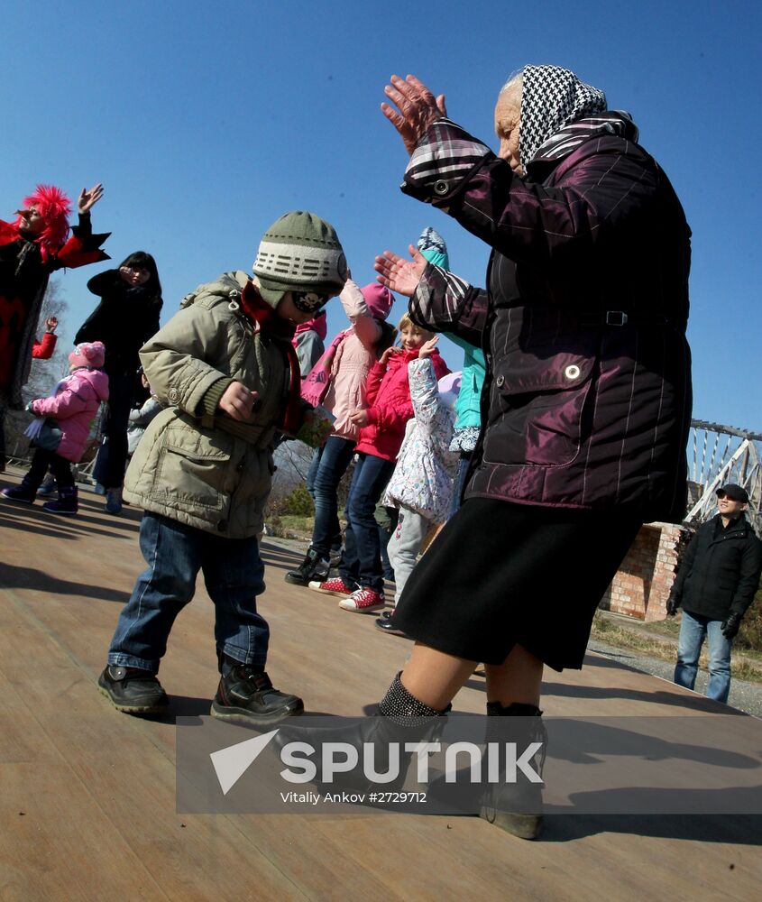 Halloween celebrations in Russian cities