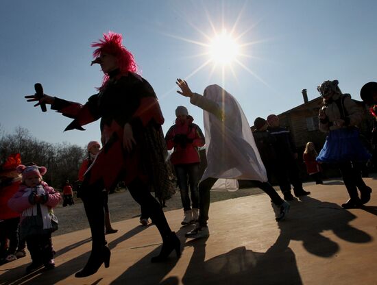 Halloween celebrations in Russian cities