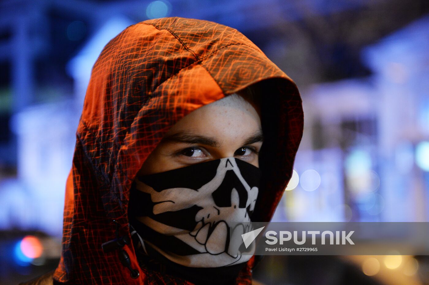 Halloween celebrations in Russian cities