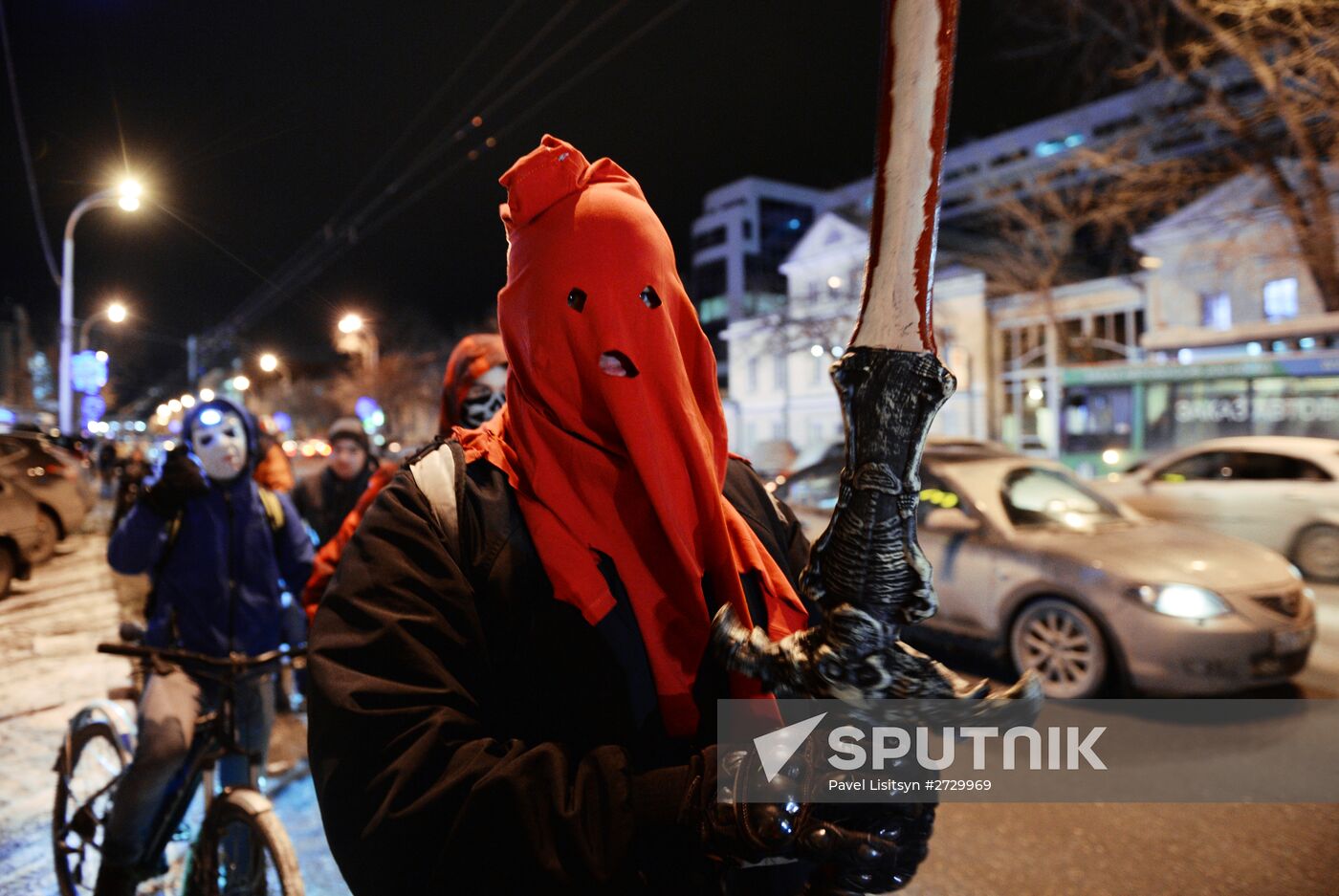 Halloween celebrations in Russian cities