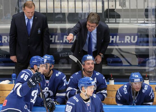 Kontinental Hockey League. Dynamo Moscow vs. Spartak Moscow