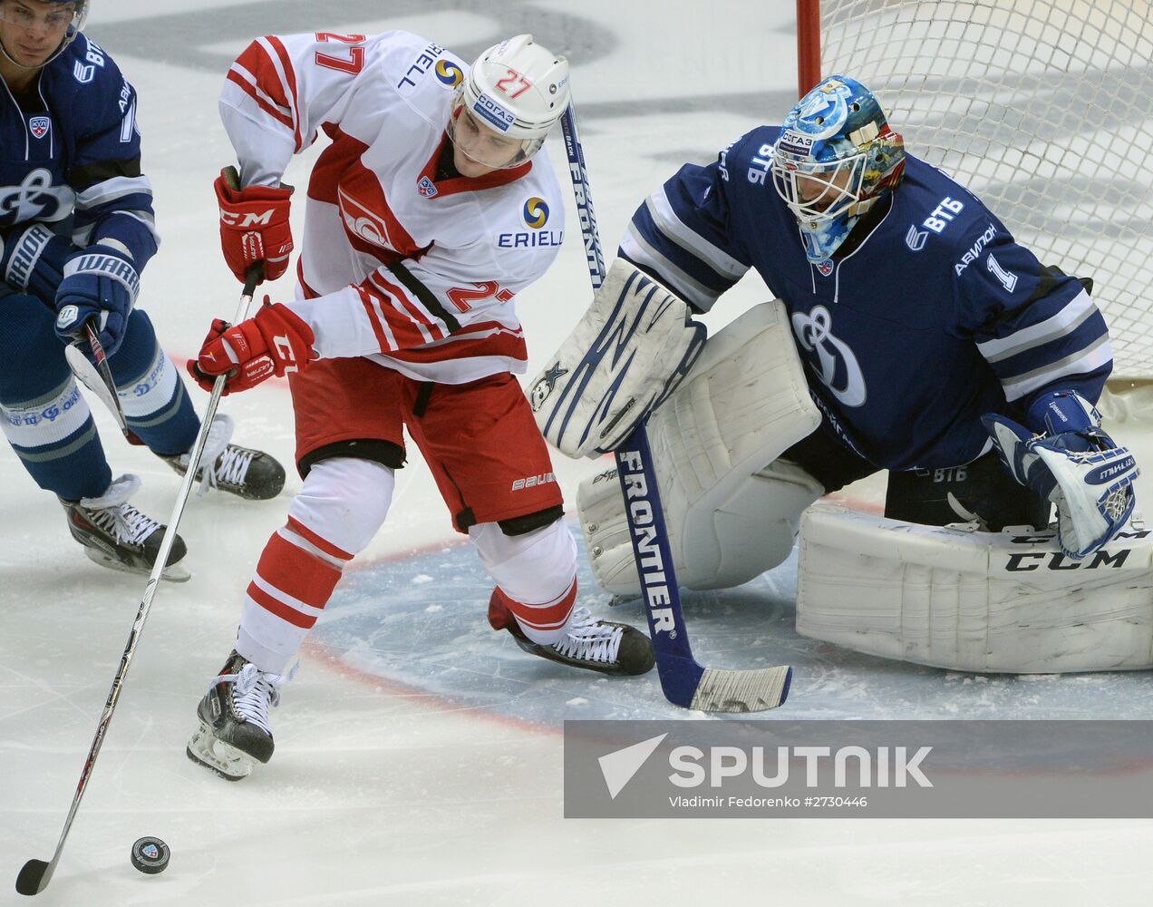 Kontinental Hockey League. Dynamo Moscow vs. Spartak Moscow
