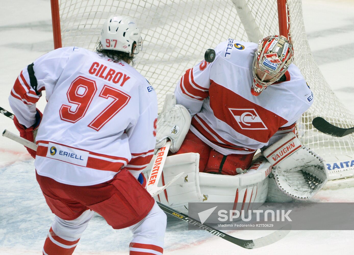 Kontinental Hockey League. Dynamo Moscow vs. Spartak Moscow