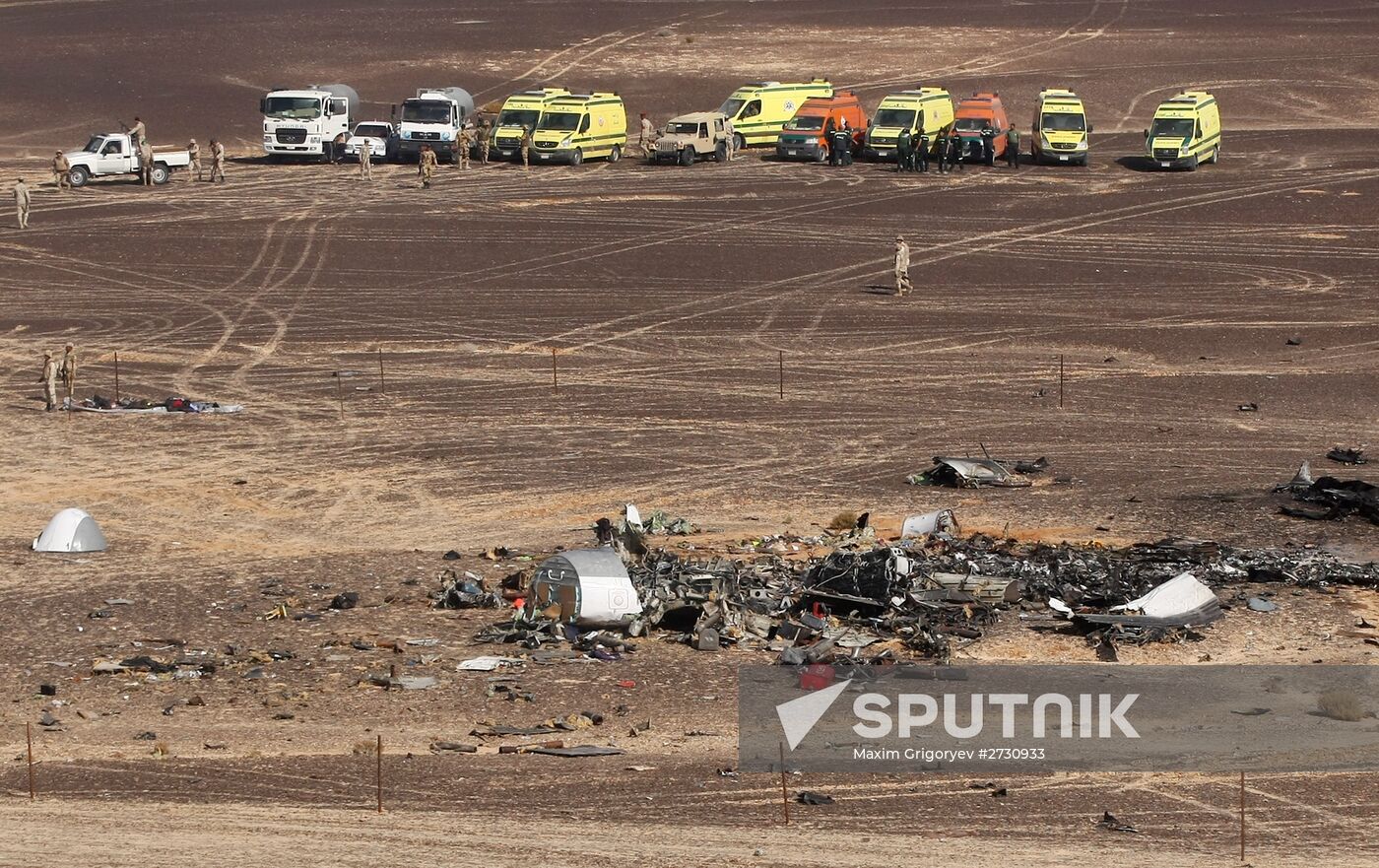 Airbus A321 crash site in Egypt