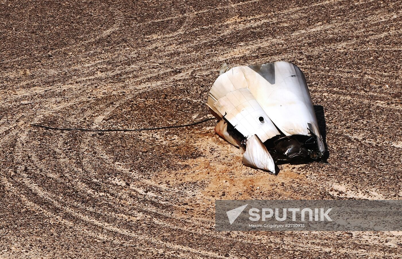 Airbus A321 crash site in Egypt