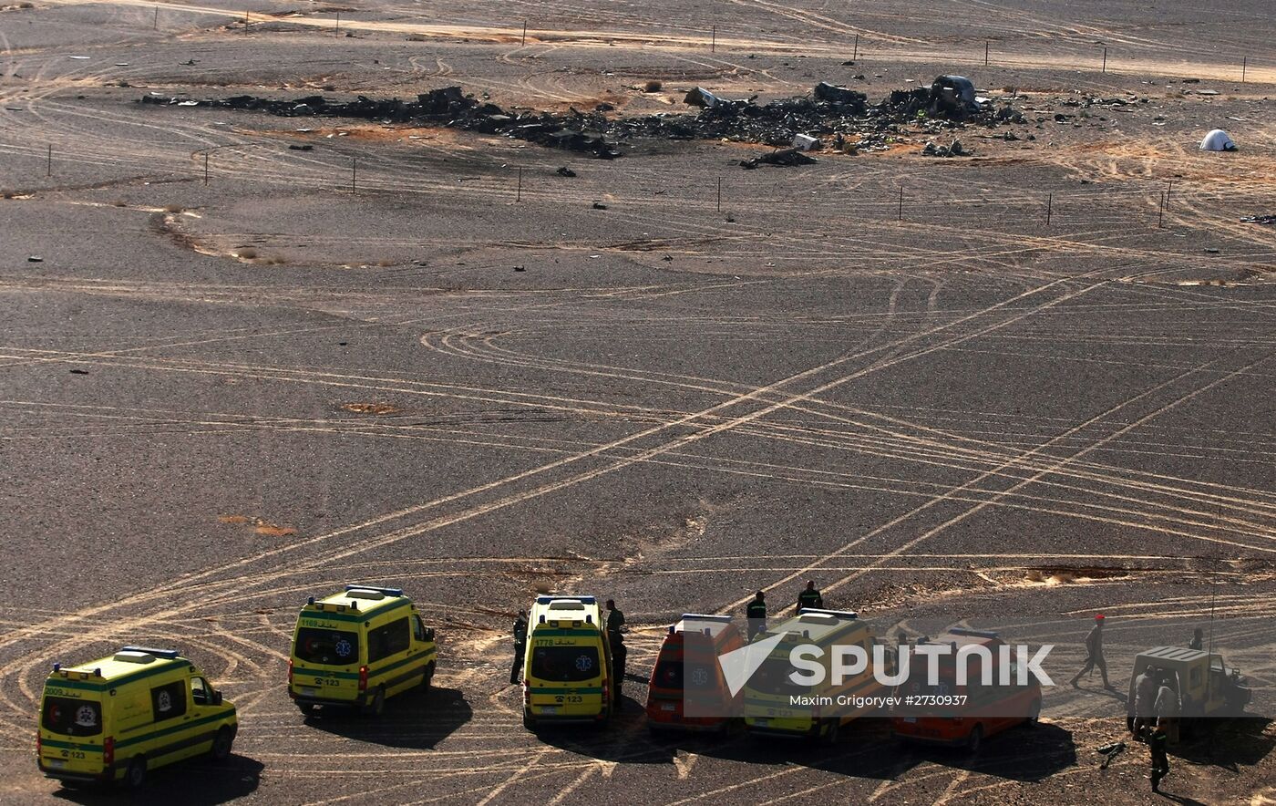 Airbus A321 crash site in Egypt