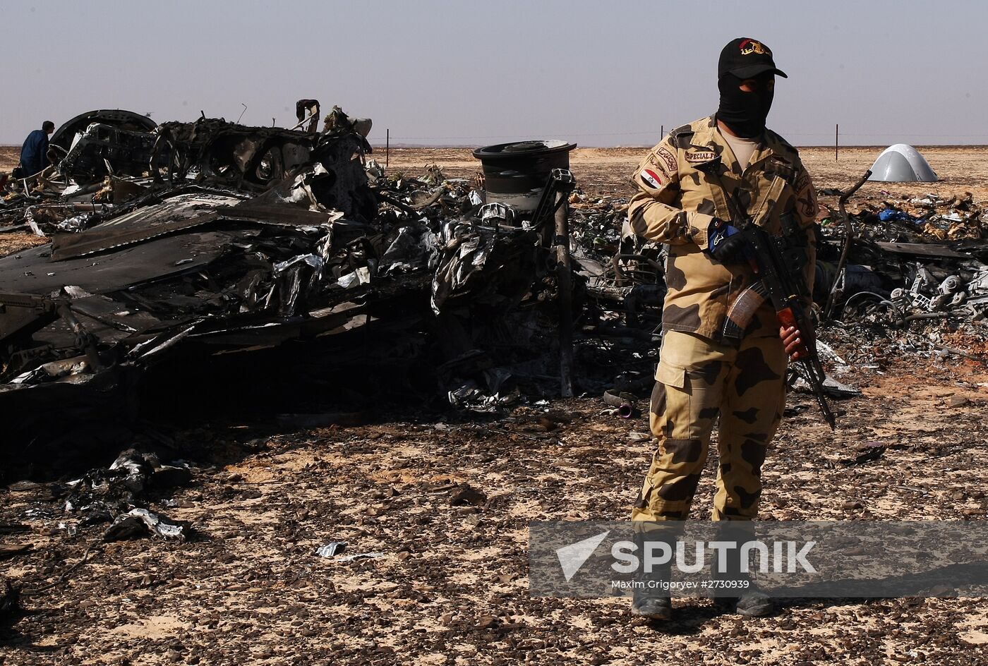 Airbus A321 crash site in Egypt