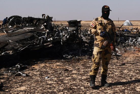 Airbus A321 crash site in Egypt
