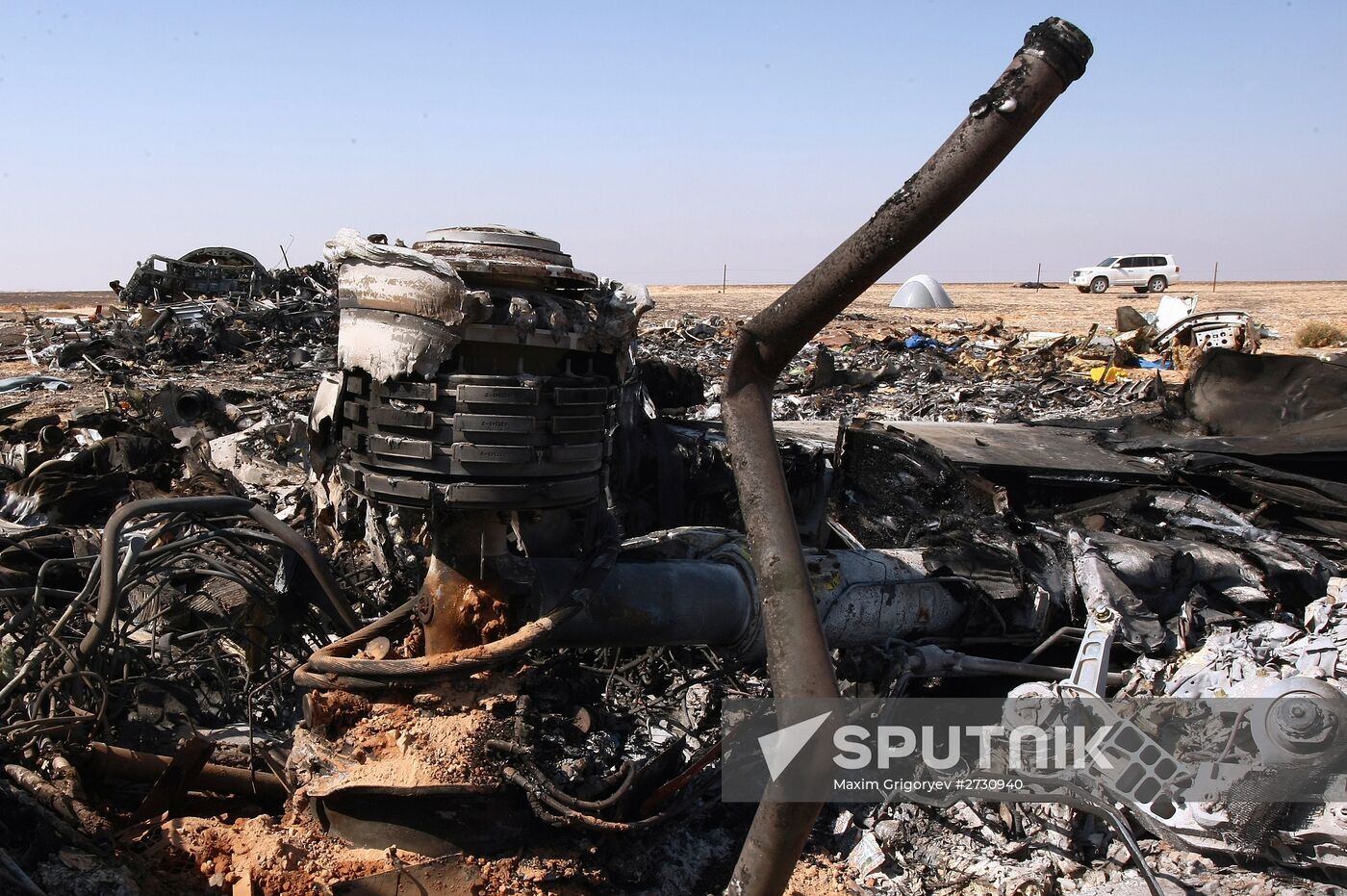 Airbus A321 crash site in Egypt