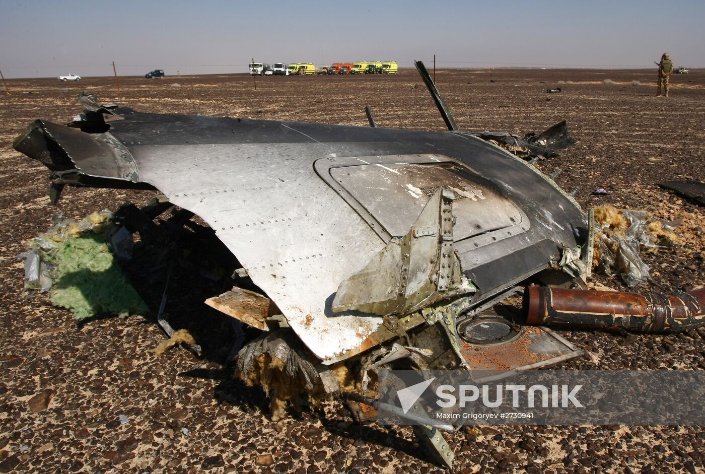 Airbus A321 crash site in Egypt