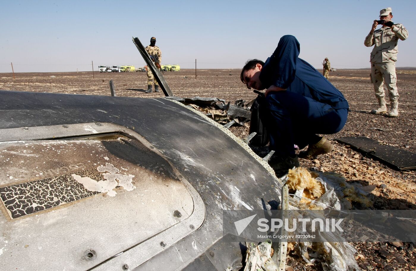 Airbus A321 crash site in Egypt