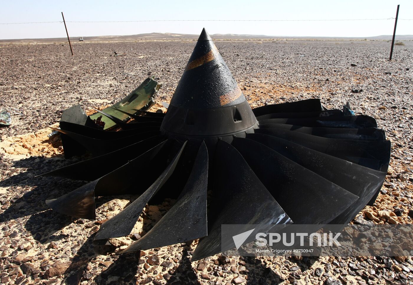 Airbus A321 crash site in Egypt