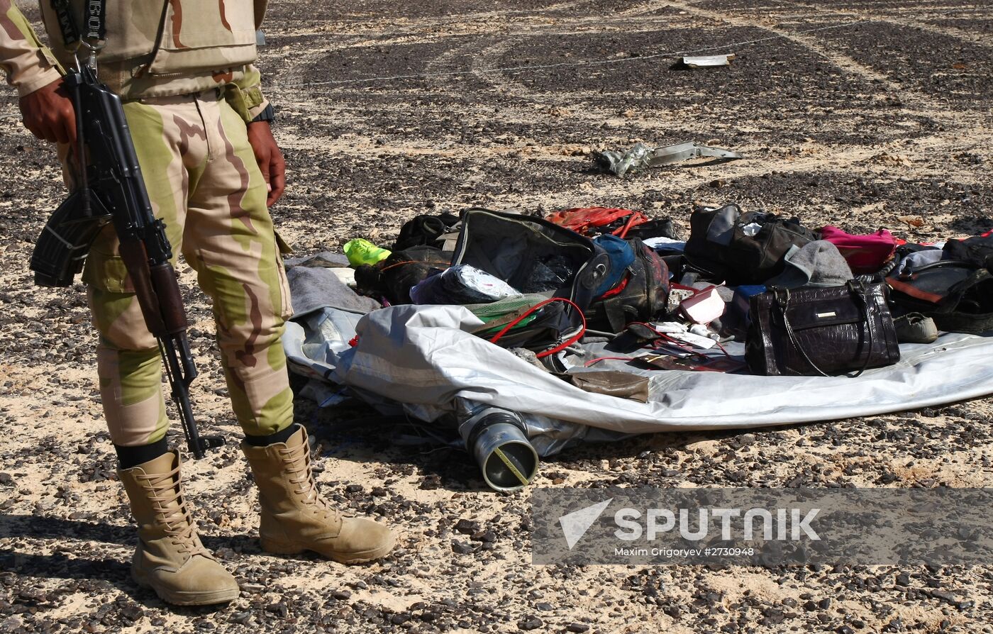 Airbus A321 crash site in Egypt