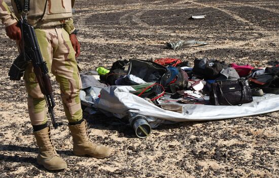 Airbus A321 crash site in Egypt