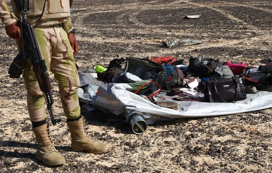 Airbus A321 crash site in Egypt