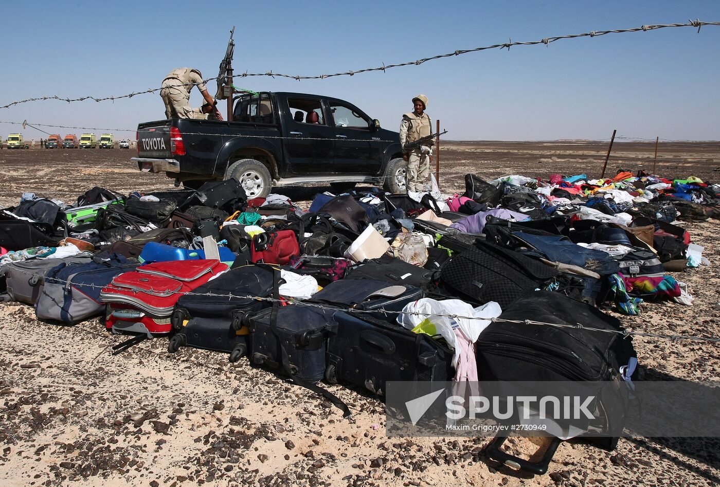 Airbus A321 crash site in Egypt