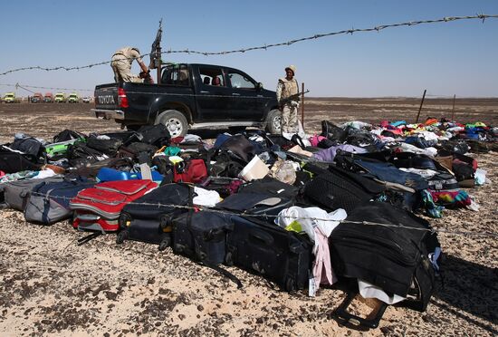 Airbus A321 crash site in Egypt